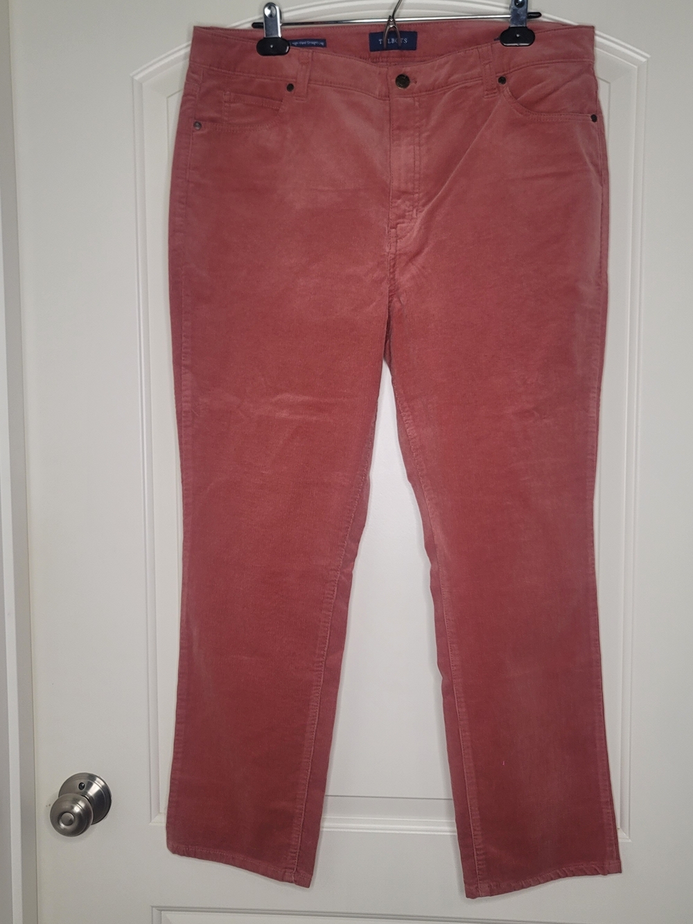 Talbots Dusty Pink Corduroy Straight-Leg Pants